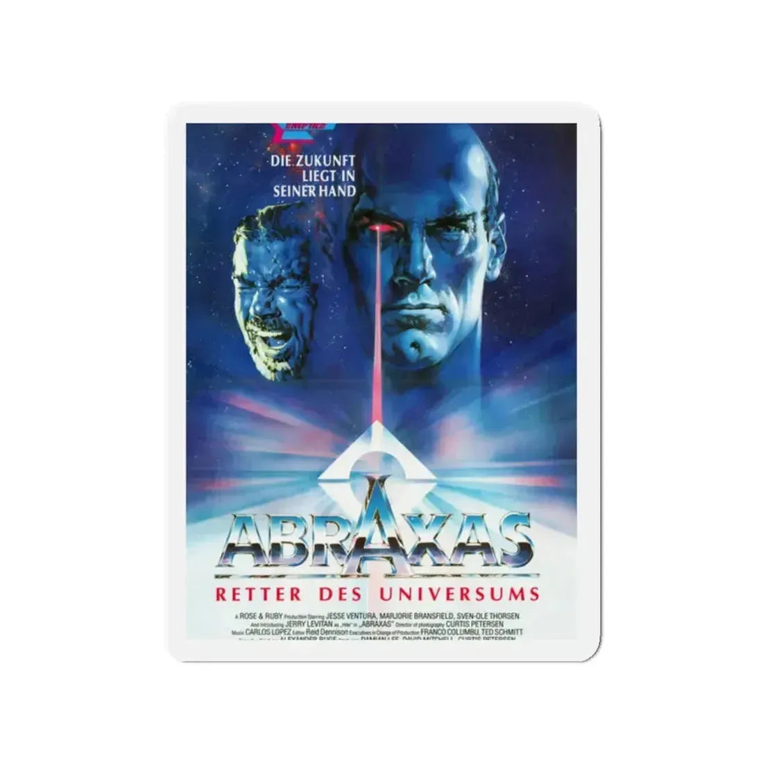 ABRAXAS 1990 Movie Poster - Refrigerator Magnet 2 Inch - The Sticker Space