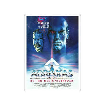 ABRAXAS 1990 Movie Poster STICKER Vinyl Die-Cut Decal 4 Inch - The Sticker Space