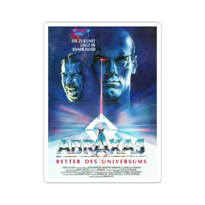 ABRAXAS 1990 Movie Poster - STICKER Vinyl Kiss-Cut Decal 2 Inch White - The Sticker Space