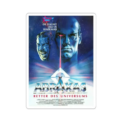 ABRAXAS 1990 Movie Poster - STICKER Vinyl Kiss-Cut Decal 4 Inch White - The Sticker Space