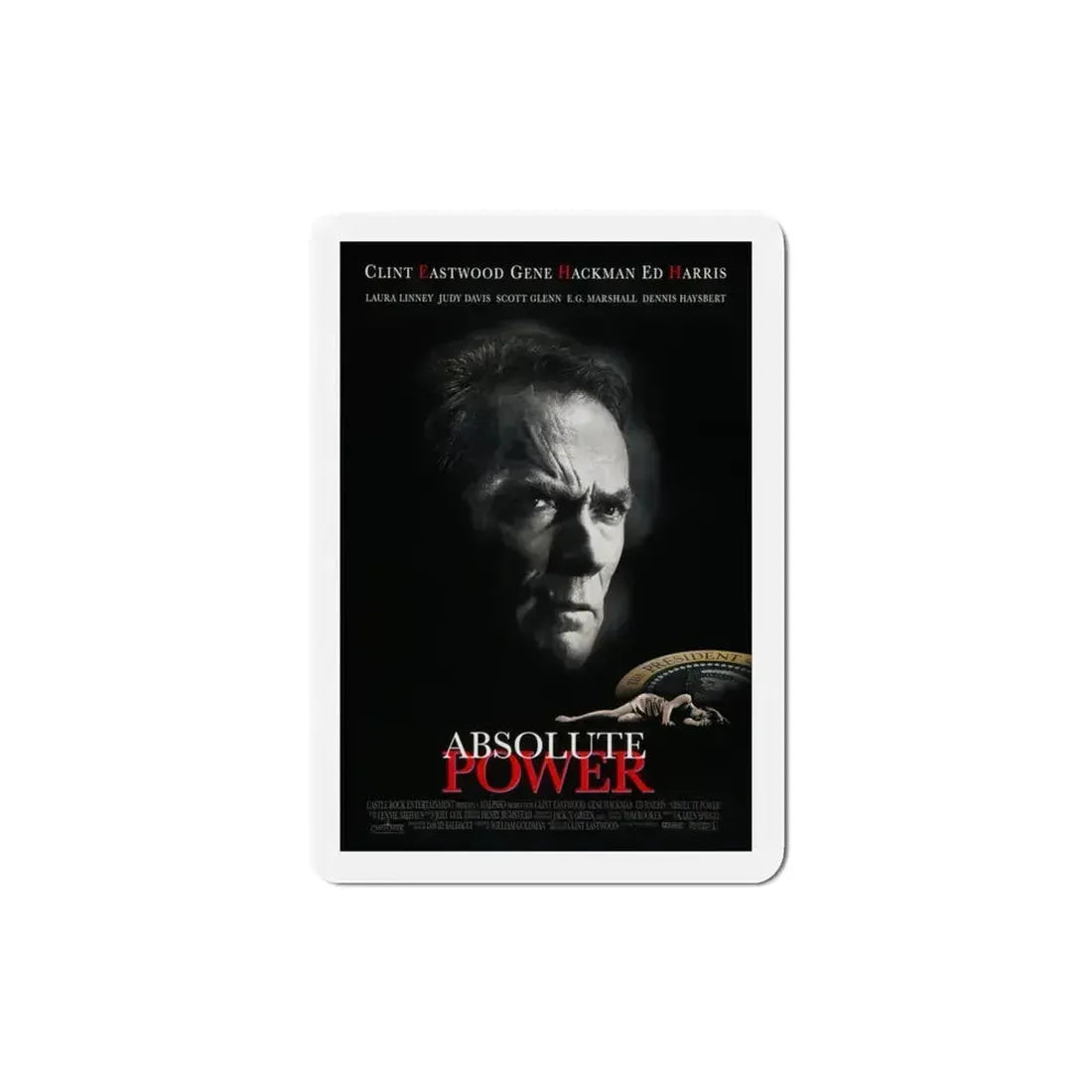 Absolute Power 1997 Movie Poster Refrigerator Magnet 3 Inch - The Sticker Space