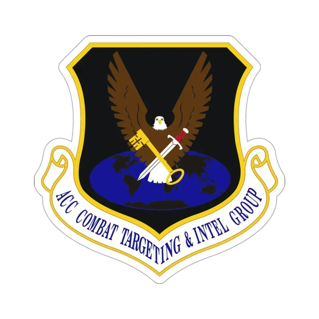 ACC Combat Targeting & Intelligence Group (U.S. Air Force) STICKER Vinyl Die-Cut Decal 3 Inch - The Sticker Space