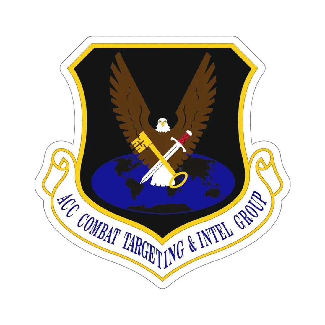 ACC Combat Targeting & Intelligence Group (U.S. Air Force) STICKER Vinyl Die-Cut Decal - The Sticker Space