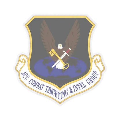 ACC Combat Targeting & Intelligence Group (U.S. Air Force) STICKER Vinyl Kiss-Cut Decal 2 Inch Transparent - The Sticker Space
