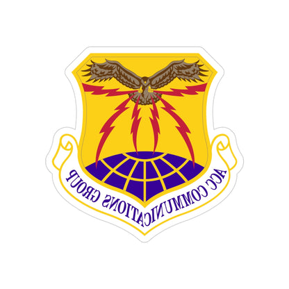 ACC Communications Group (U.S. Air Force) REVERSE PRINT Transparent STICKER-4 Inch-The Sticker Space