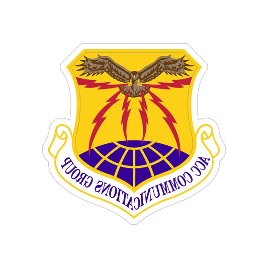 ACC Communications Group (U.S. Air Force) REVERSE PRINT Transparent STICKER-6 Inch-The Sticker Space