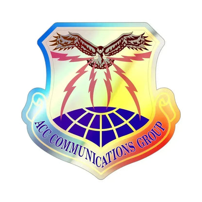 ACC Communications Group (U.S. Air Force) Holographic STICKER Die-Cut Vinyl Decal 3 Inch Holographic - The Sticker Space
