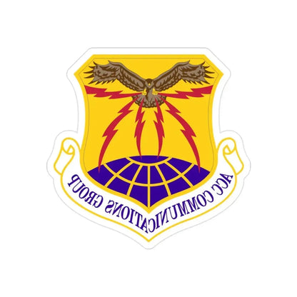 ACC Communications Group (U.S. Air Force) REVERSE PRINT Transparent Die-Cut STICKER - The Sticker Space
