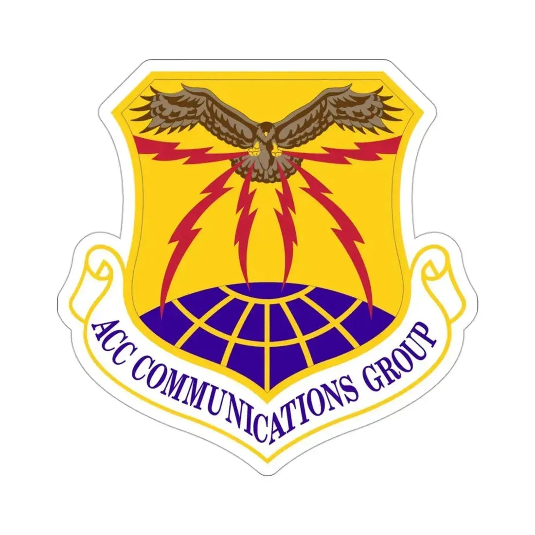 ACC Communications Group (U.S. Air Force) STICKER Vinyl Die-Cut Decal 3 Inch - The Sticker Space