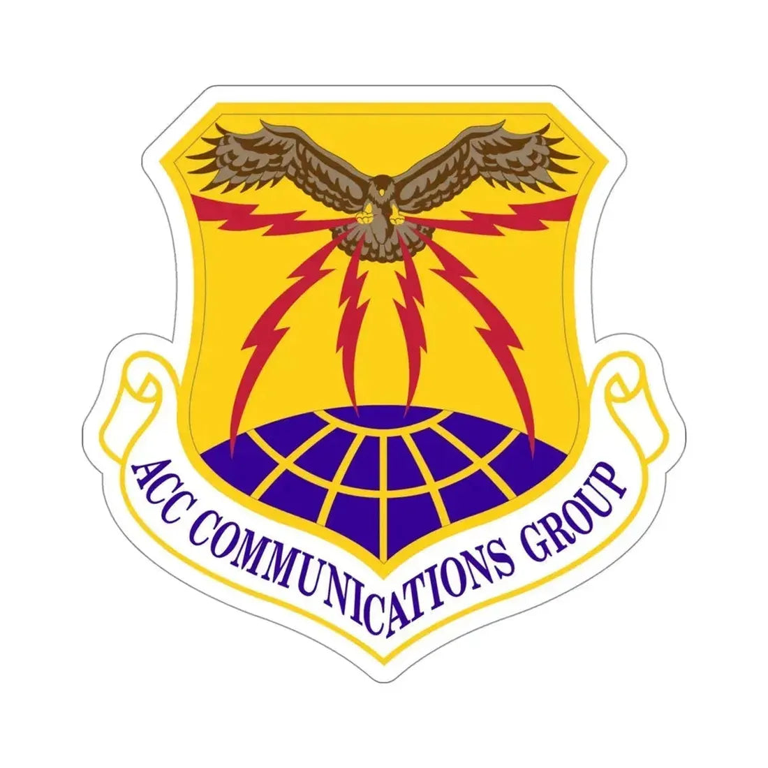 ACC Communications Group (U.S. Air Force) STICKER Vinyl Die-Cut Decal 4 Inch - The Sticker Space