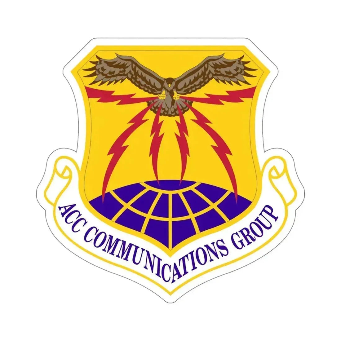 ACC Communications Group (U.S. Air Force) STICKER Vinyl Die-Cut Decal 5 Inch - The Sticker Space
