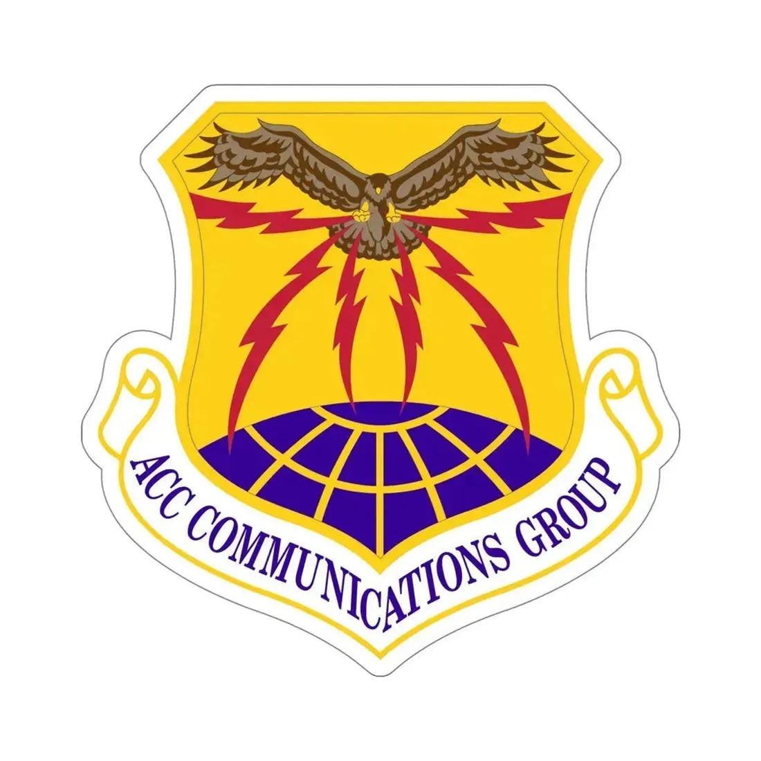 ACC Communications Group (U.S. Air Force) STICKER Vinyl Die-Cut Decal 5 Inch - The Sticker Space
