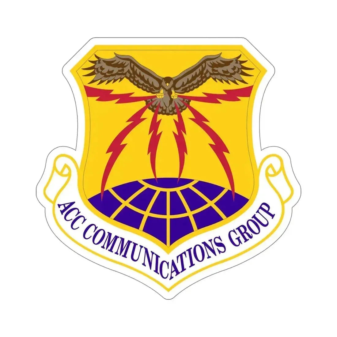 ACC Communications Group (U.S. Air Force) STICKER Vinyl Die-Cut Decal 6 Inch - The Sticker Space