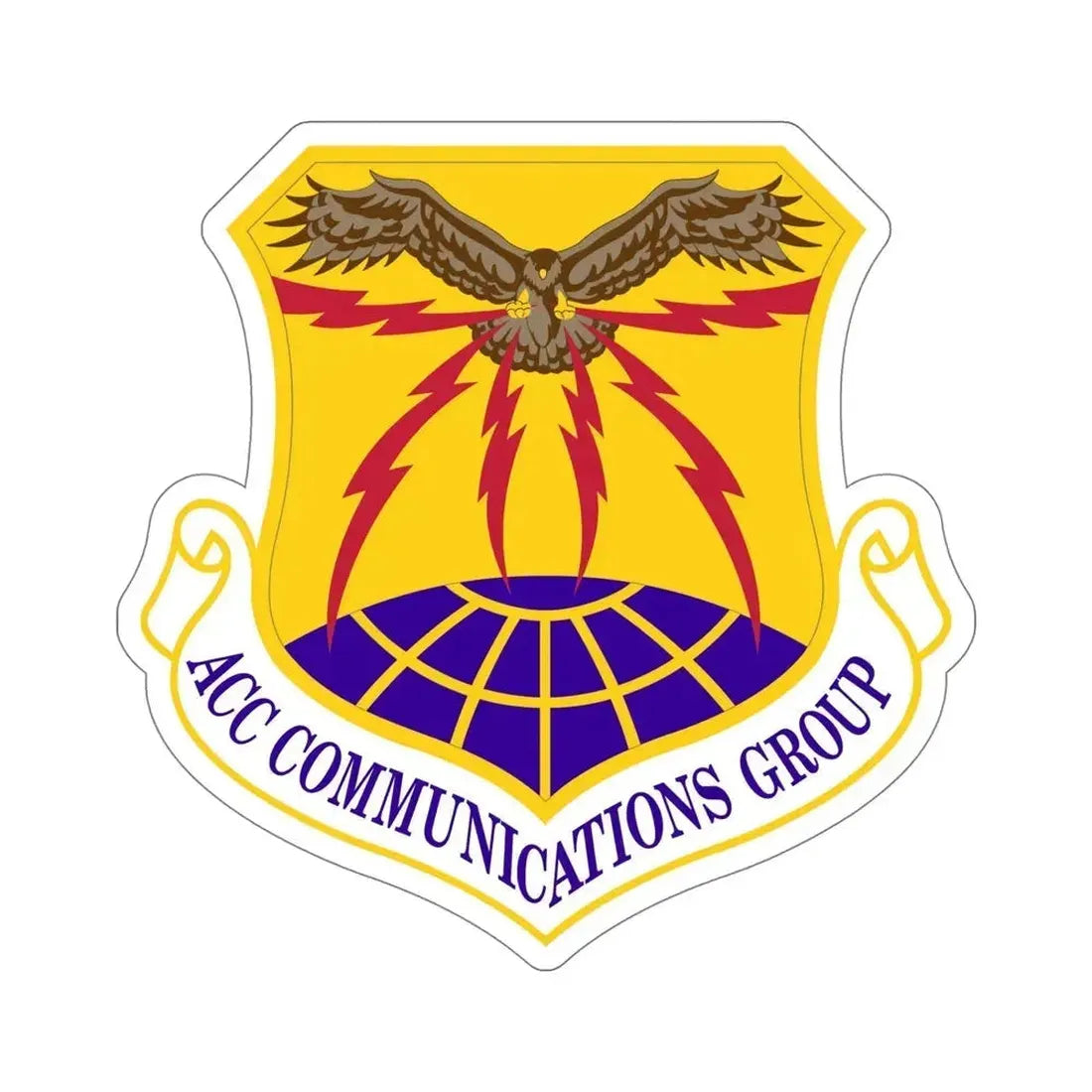 ACC Communications Group (U.S. Air Force) STICKER Vinyl Die-Cut Decal 6 Inch - The Sticker Space
