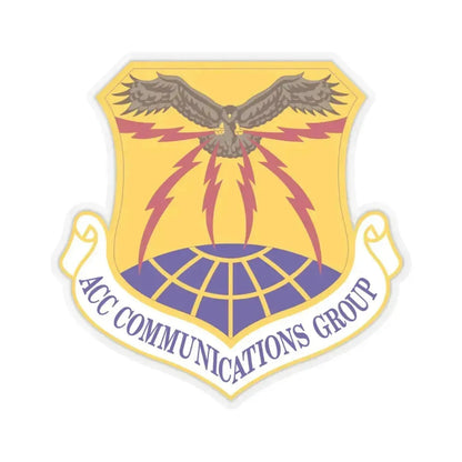 ACC Communications Group (U.S. Air Force) STICKER Vinyl Kiss-Cut Decal 4 Inch Transparent - The Sticker Space