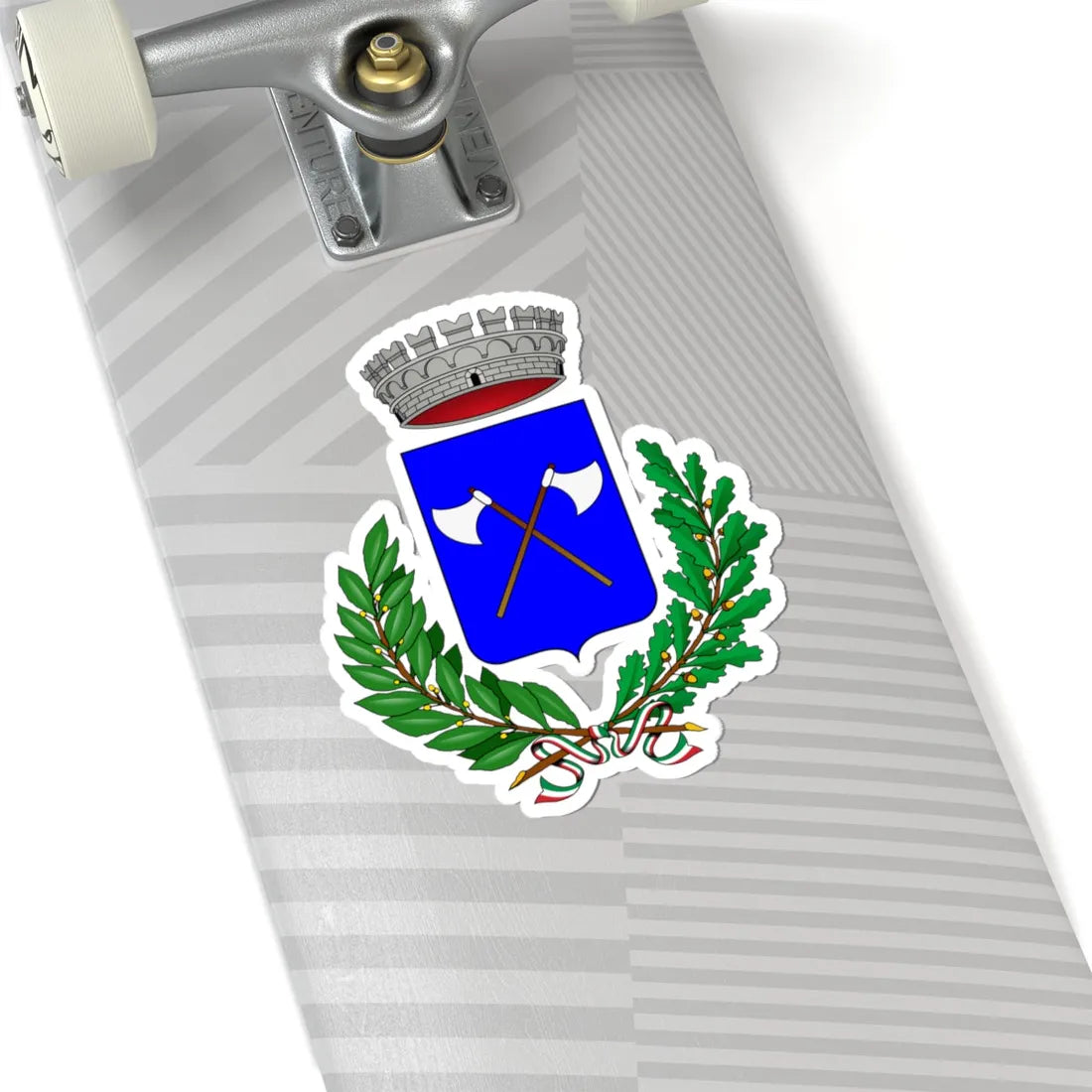 Accettura-Stemma (Italy) (Coat of Arms) STICKER Vinyl Kiss-Cut Decal - The Sticker Space