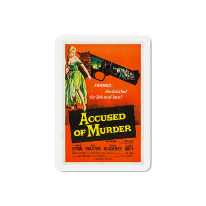 Accused of Murder 1956 Movie Poster Die-Cut Magnet-2 Inch-The Sticker Space