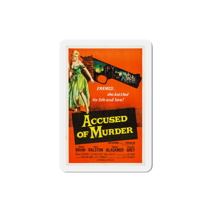 Accused of Murder 1956 Movie Poster Die-Cut Magnet-3 Inch-The Sticker Space