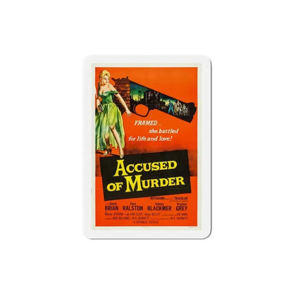 Accused of Murder 1956 Movie Poster Refrigerator Magnet 3 Inch - The Sticker Space
