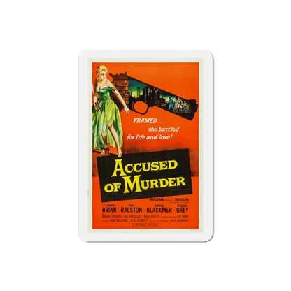 Accused of Murder 1956 Movie Poster Refrigerator Magnet - The Sticker Space