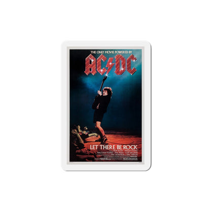 ACDC Let There Be Rock 1980 Movie Poster Die-Cut Magnet-3" x 3"-The Sticker Space