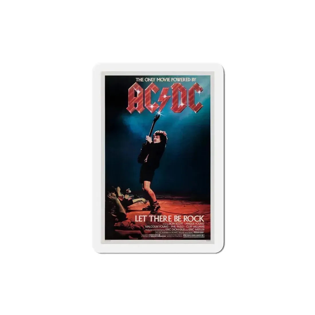 ACDC Let There Be Rock 1980 Movie Poster Refrigerator Magnet 4 Inch - The Sticker Space