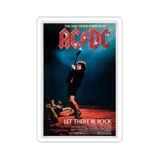ACDC Let There Be Rock 1980 Movie Poster STICKER Vinyl Die-Cut Decal 2 Inch - The Sticker Space