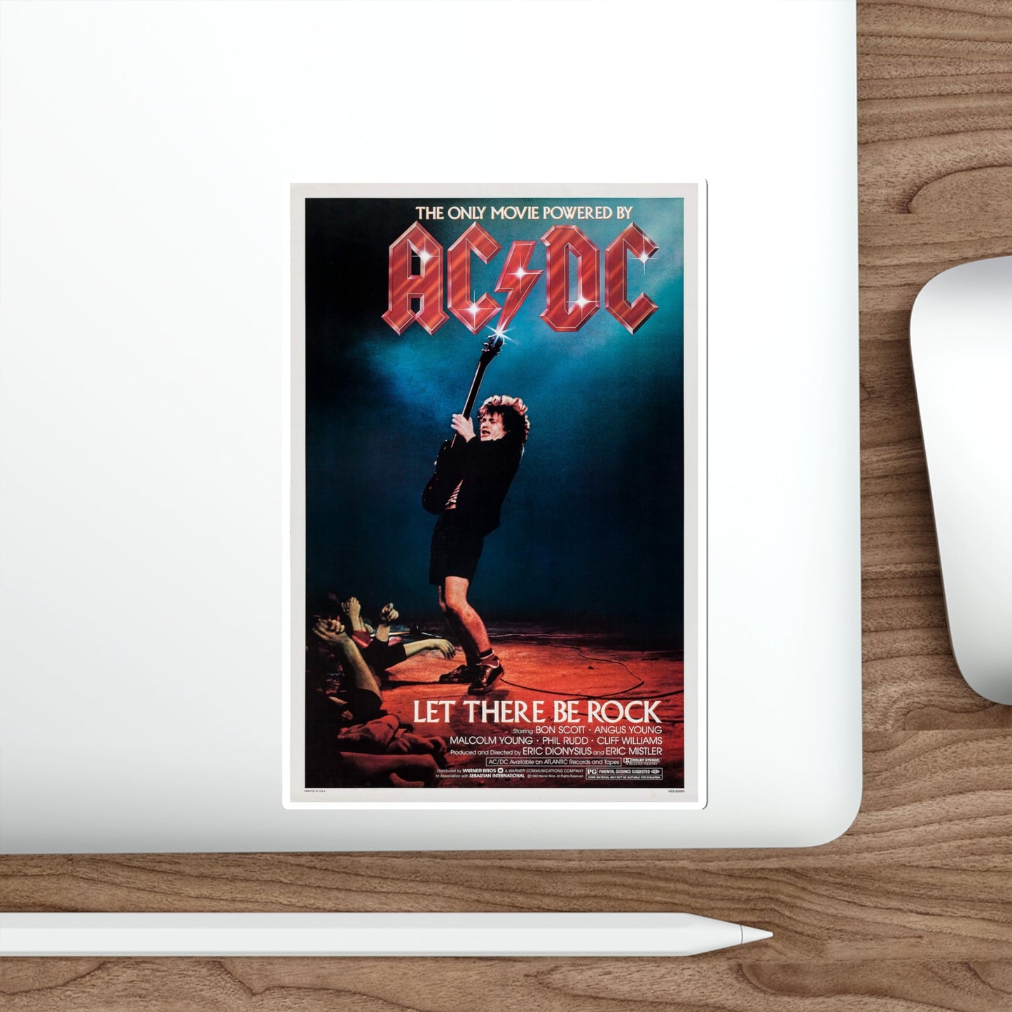 ACDC Let There Be Rock 1980 Movie Poster STICKER Vinyl Die-Cut Decal-The Sticker Space