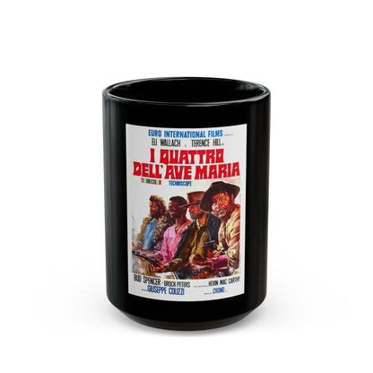 ACE HIGH 1968 Movie Poster - Black Coffee Mug-15oz-The Sticker Space