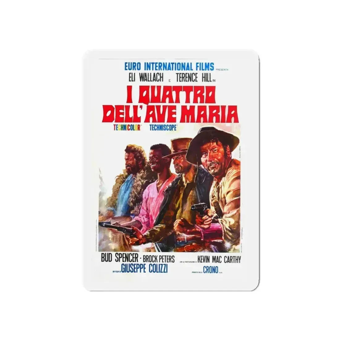 ACE HIGH 1968 Movie Poster - Refrigerator Magnet 5 Inch - The Sticker Space