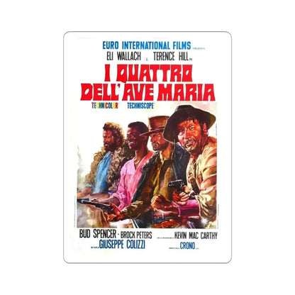 ACE HIGH 1968 Movie Poster - STICKER Vinyl Kiss-Cut Decal 4 Inch White - The Sticker Space