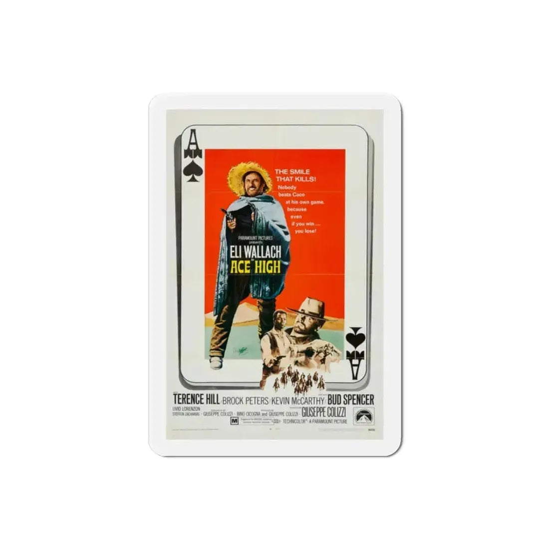 Ace High 1969 Movie Poster Refrigerator Magnet - The Sticker Space