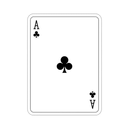 Ace of Clubs Playing Card STICKER Vinyl Die-Cut Decal 5 Inch - The Sticker Space
