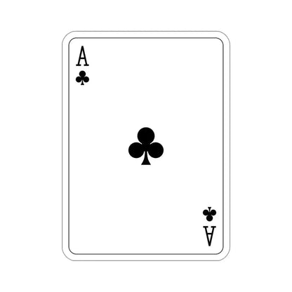 Ace of Clubs Playing Card STICKER Vinyl Die-Cut Decal 6 Inch - The Sticker Space