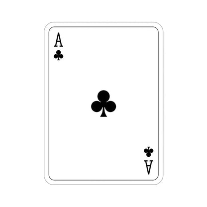 Ace of Clubs Playing Card STICKER Vinyl Die-Cut Decal - The Sticker Space