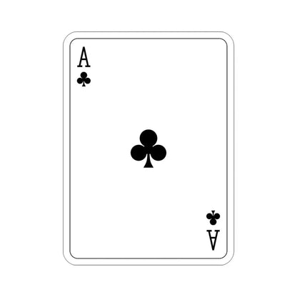 Ace of Clubs Playing Card STICKER Vinyl Die-Cut Decal - The Sticker Space