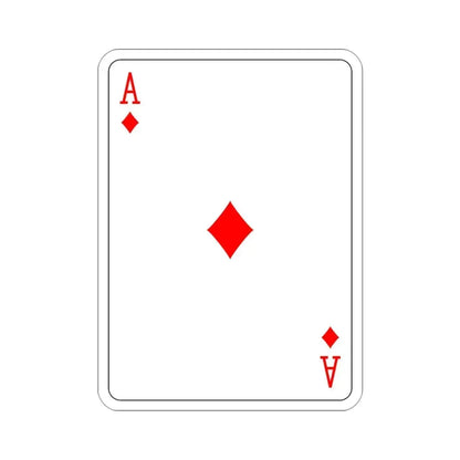Ace of Diamonds Playing Card STICKER Vinyl Die-Cut Decal 3 Inch - The Sticker Space