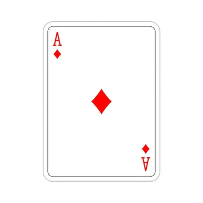 Ace of Diamonds Playing Card STICKER Vinyl Die-Cut Decal 4 Inch - The Sticker Space