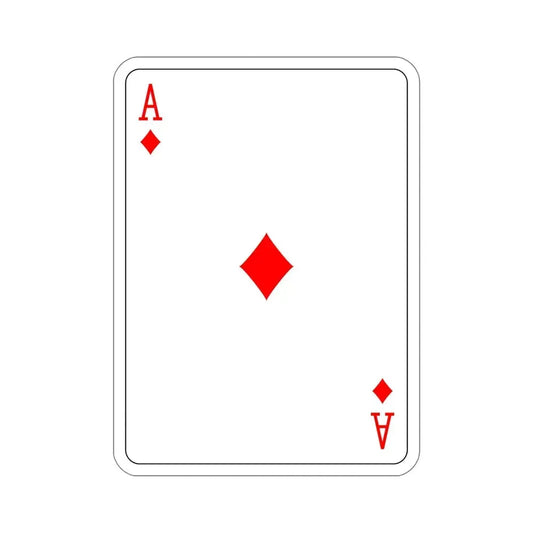 Ace of Diamonds Playing Card STICKER Vinyl Die-Cut Decal 6 Inch - The Sticker Space