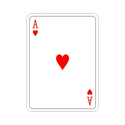 Ace of Hearts Playing Card STICKER Vinyl Die-Cut Decal 2 Inch - The Sticker Space