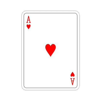 Ace of Hearts Playing Card STICKER Vinyl Die-Cut Decal 3 Inch - The Sticker Space