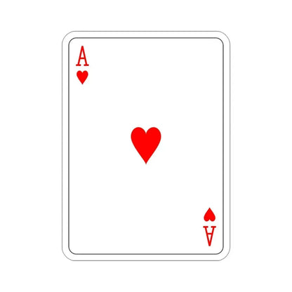 Ace of Hearts Playing Card STICKER Vinyl Die-Cut Decal 4 Inch - The Sticker Space