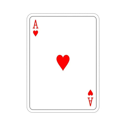 Ace of Hearts Playing Card STICKER Vinyl Die-Cut Decal 5 Inch - The Sticker Space