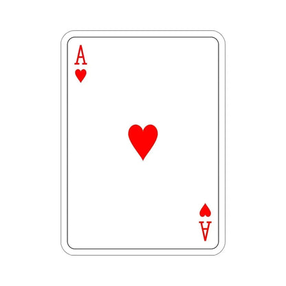 Ace of Hearts Playing Card STICKER Vinyl Die-Cut Decal - The Sticker Space