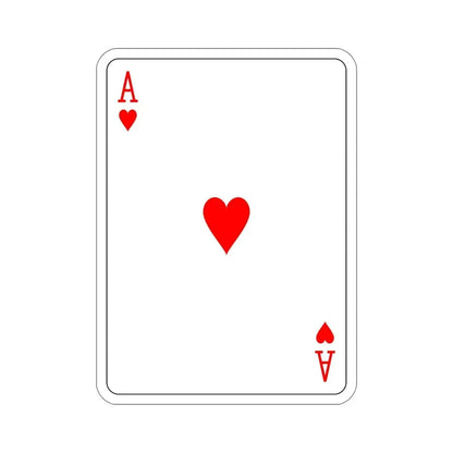 Ace of Hearts Playing Card STICKER Vinyl Die-Cut Decal - The Sticker Space