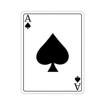 Ace of Spades Playing Card STICKER Vinyl Die-Cut Decal - The Sticker Space