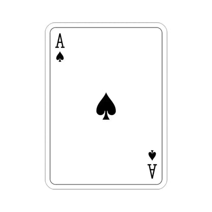 Ace of Spades Playing Card v2 STICKER Vinyl Die-Cut Decal 3 Inch - The Sticker Space