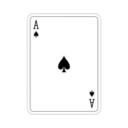 Ace of Spades Playing Card v2 STICKER Vinyl Die-Cut Decal 4 Inch - The Sticker Space