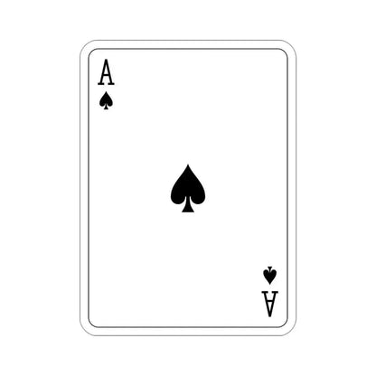 Ace of Spades Playing Card v2 STICKER Vinyl Die-Cut Decal 4 Inch - The Sticker Space