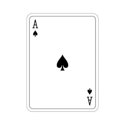 Ace of Spades Playing Card v2 STICKER Vinyl Die-Cut Decal 5 Inch - The Sticker Space